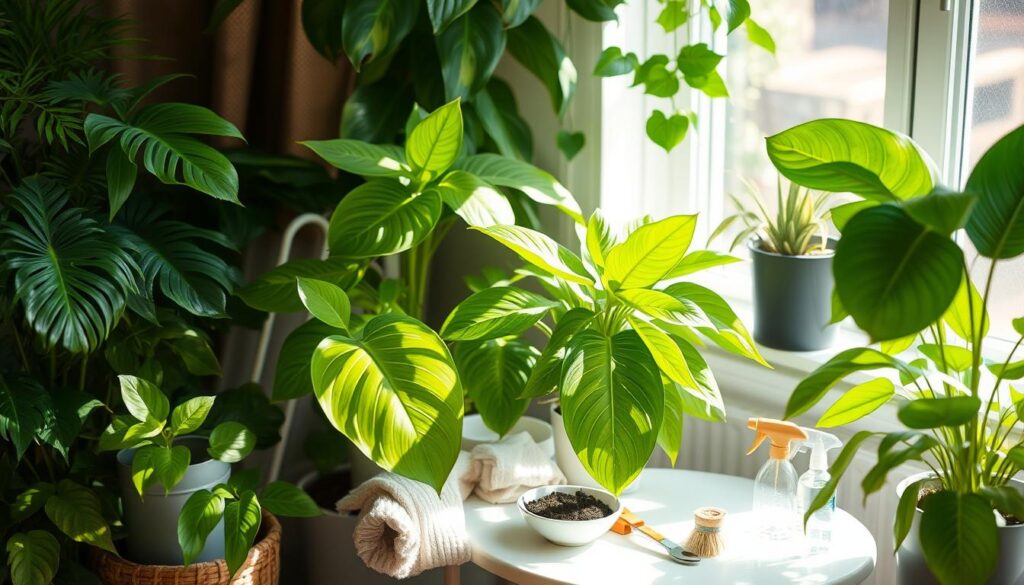 Indoor gardening guide cleaning plants