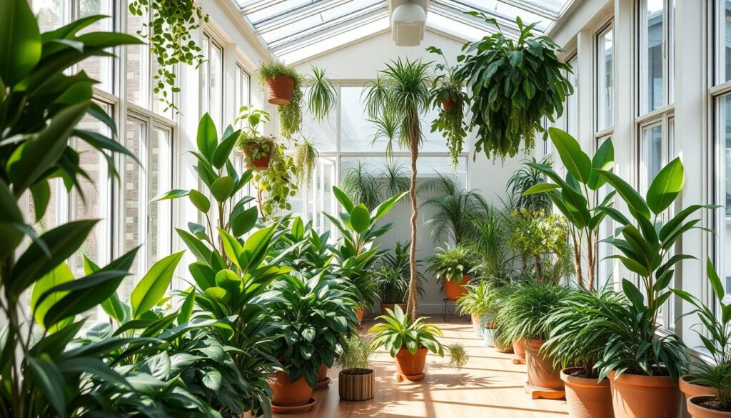 Selecting indoor plants based on ventilation