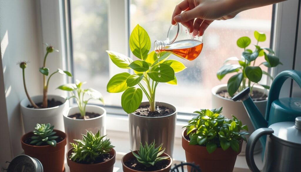 how to fertilize indoor plants