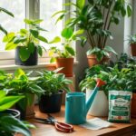 indoor plant grooming