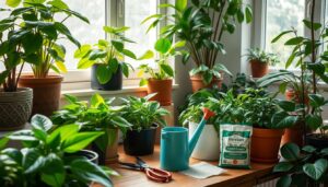 indoor plant grooming