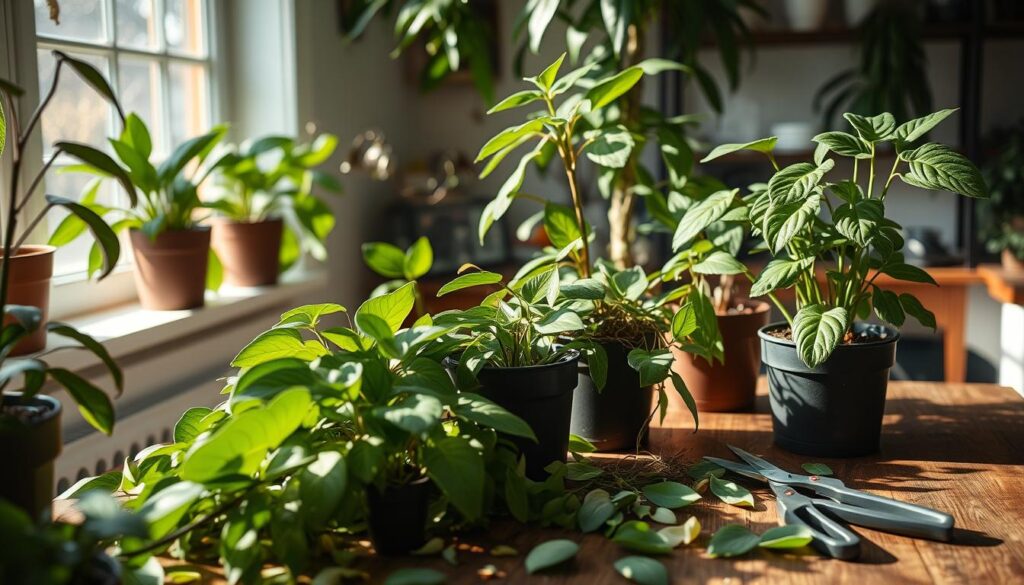 indoor plant pruning