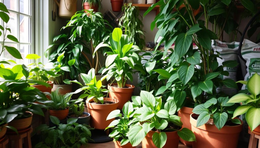 organic indoor plant care