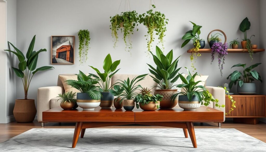 stylish indoor plant arrangements